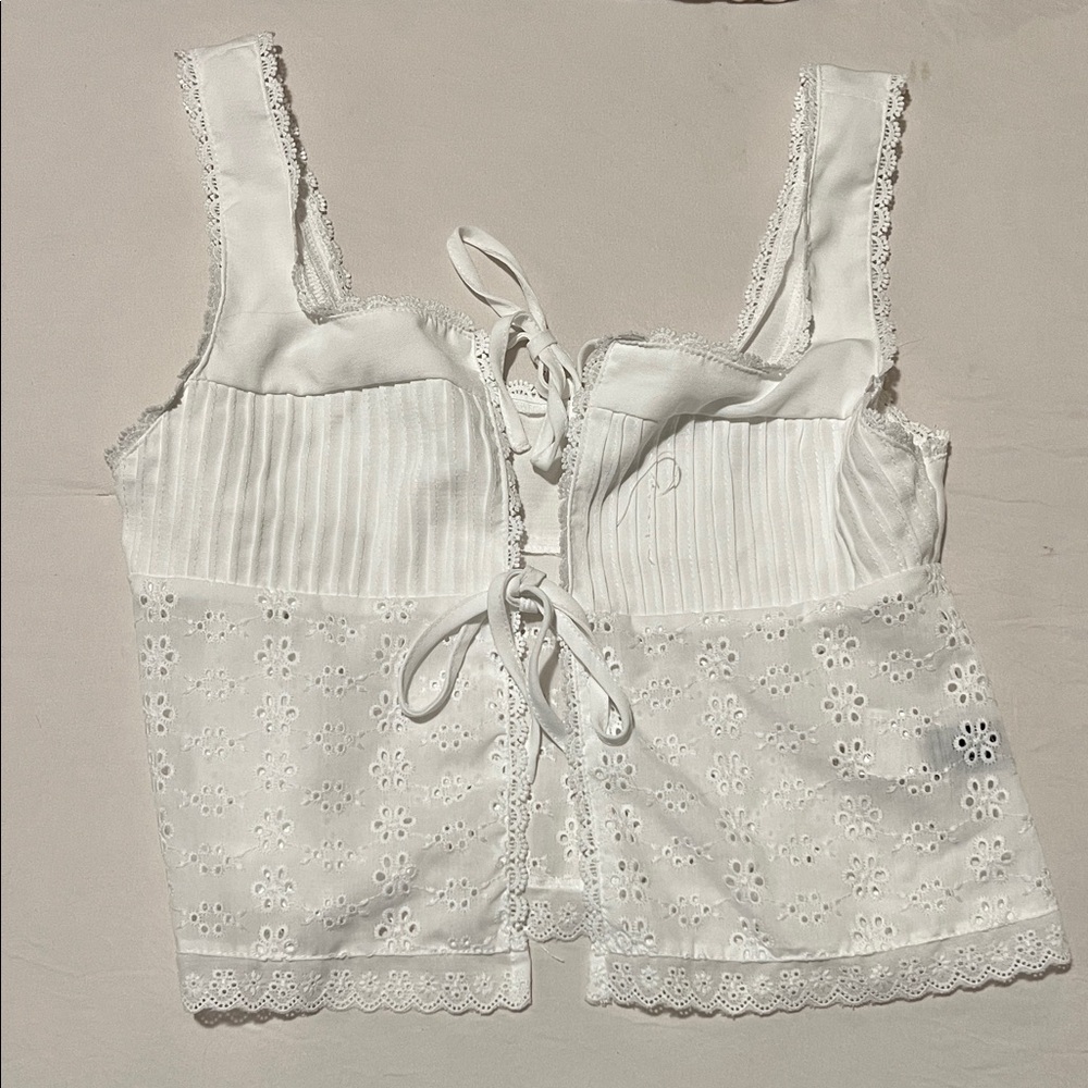 PacSun White Lace Blouse
